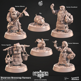Dwarven Brewcrop Farmers 3D-printed model